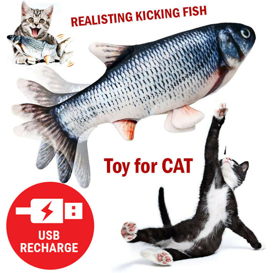 Electric Fish Cat Toy Realistic Interactive